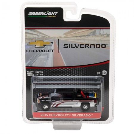 Carro Greenlight Chevy Silverado 2015 Escala 1/64 - Preto