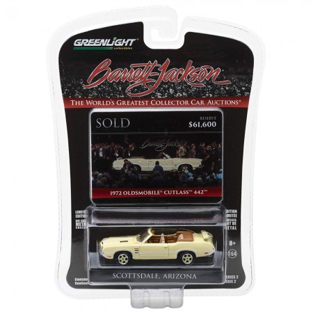 Carro Greenlight Oldsmobile Escala 1/64 - Amarelo