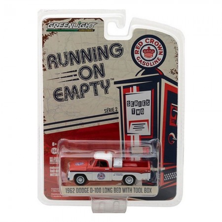 Carro Greenlight Dodge D-100 Running Empty  1962 Escala 1/64