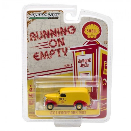 Carro Greenlight Chevrolet Panel Truck Escala 1/64 - Amarelo e Verde