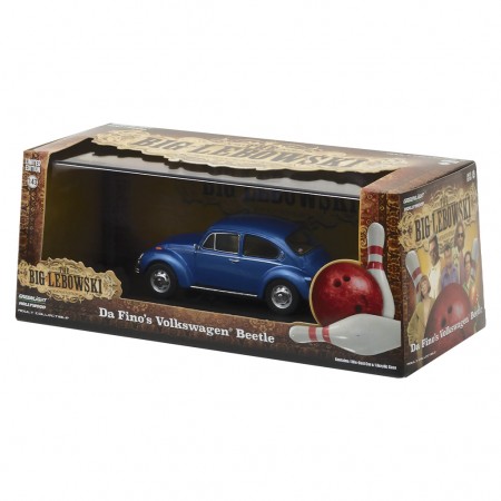 Carro Greenlight Volkswagen Beetle Big Lebowski 1998 Escala 1/43 - Azul