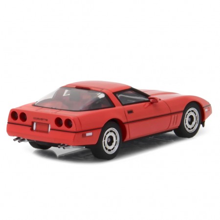 Carro Greenlight Chevrolet Corvette C4 Larry Lebows 1985 Escala 1/43 - Vermelho