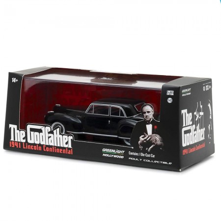 Carro Greenlight Lincoln Continental Godfather 1941 Escala 1/43