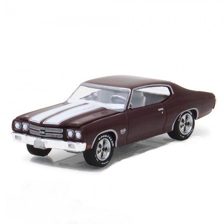 Carro Greenlight Chevrolet Chevelle 1970 Escala 1/64 - Vermelho