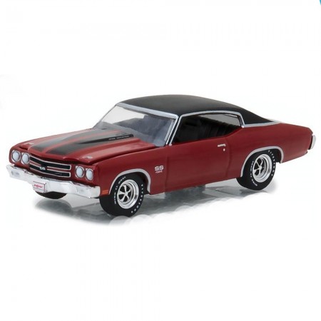 Carro Greenlight Chevrolet Chevelle 1970 Escala 1/64 - Vermelho