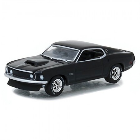 Carro Greenlight Ford Mustang Boss 1969 Escala 1/64 - Preto