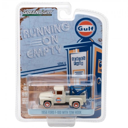 Carro Greenlight Ford F-100 Gulf Escala 1/64 - Bege
