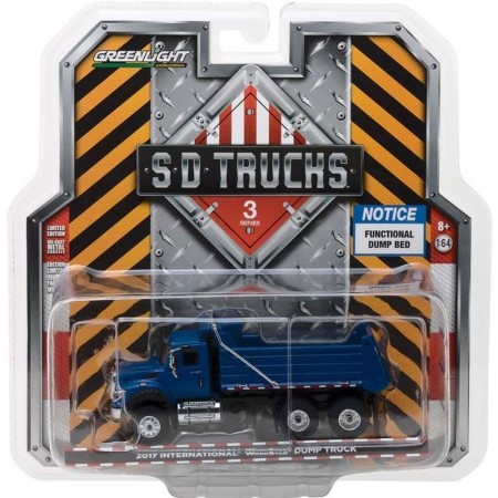 Carro Greenlight Dump Truck Escala 1/64 - Azul