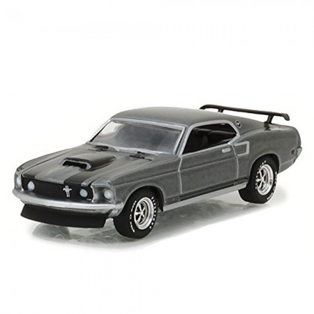 Carro Greenlight Ford Mustang 429 Escala 1/64 - Prata