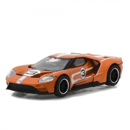 Carro Greenlight Ford Gt 2017 Orange Escala 1/64 - Laranja
