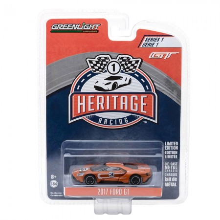Carro Greenlight Ford Gt 2017 Orange Escala 1/64 - Laranja