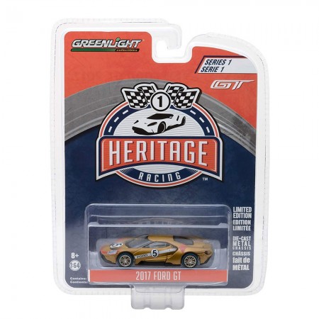 Carro Greenlight Ford Gt 2017 Gold Escala 1/64 - Dourado