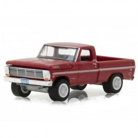 Carro Greenlight Ford F-100 1969 Escala 1/64 - Vermelho