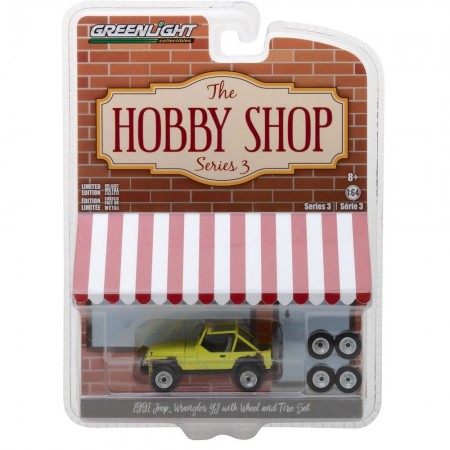 Carro Greenlight Jeep Wrangler Escala 1/64 - Amarelo
