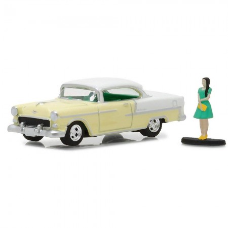 Carro Greenlight Chevrolet Bel Air Escala 1/64 - Amarelo