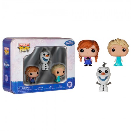 Chaveiro Funko Pocket Pop Disney Frozen - Anna, Olaf e Elsa 01