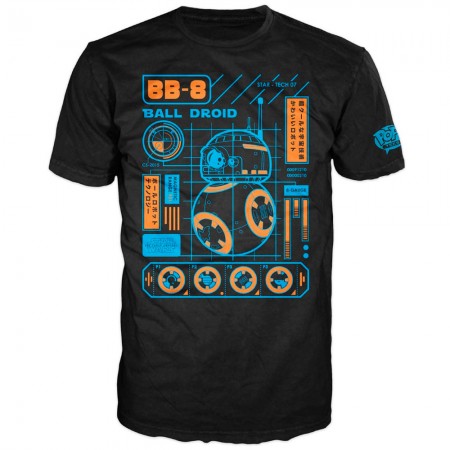 Camiseta Funko Pop Tees Star Wars: Bb-8 Blueprint - Tamanho G