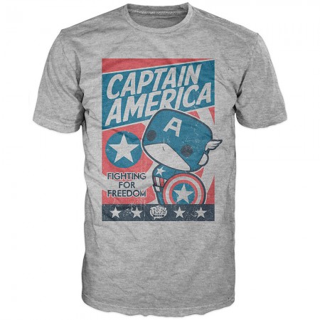 Camiseta Funko Pop Tees Marvel: Captain America - Tamanho Gg
