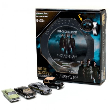 Carro Greenlight Supernatural Set 4pcs Escala 1/64