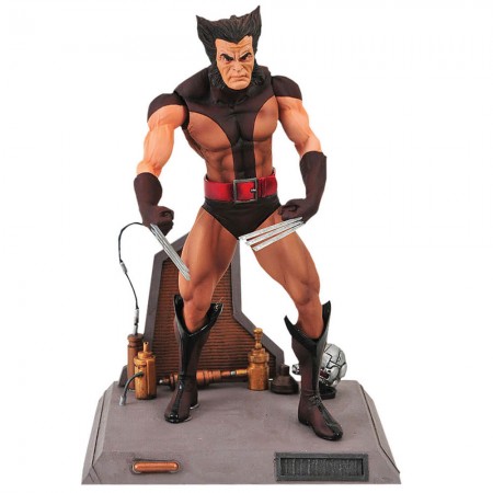 Boneco Marvel Diamond Select X-men - Brown Wolverine