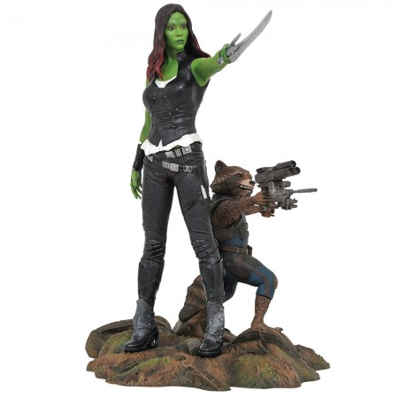 Esttua Diamond Select Marvel Gallery Guardians Of The Galaxy Vol. 2 - Gamora And Rocket Raccoon