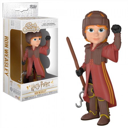 Boneco Funko Rock Candy Harry Potter - Ron In Quidditch Uniform