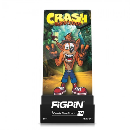 Broche Colecionvel Figpin - Crash Bandicoot Peace 114
