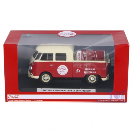 Carro Coca Cola Volkswagen T2 T1 Pickup 1963 Escala 1/24