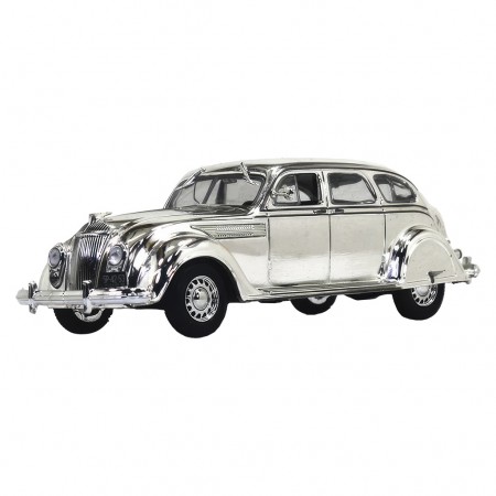 Carro Ixo 1/43 Chrysler Airflow Cromado 125