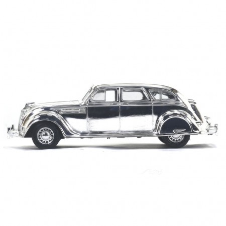 Carro Ixo 1/43 Chrysler Airflow Cromado 125