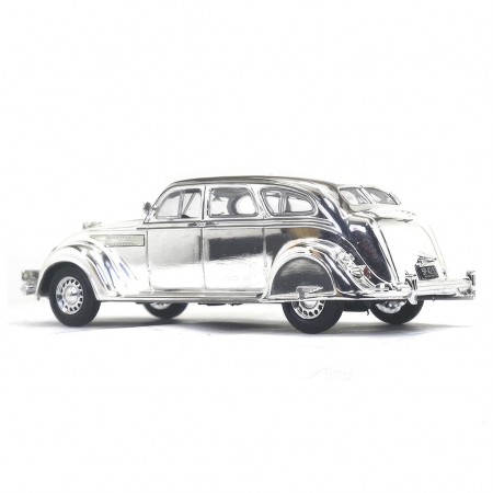 Carro Ixo 1/43 Chrysler Airflow Cromado 125