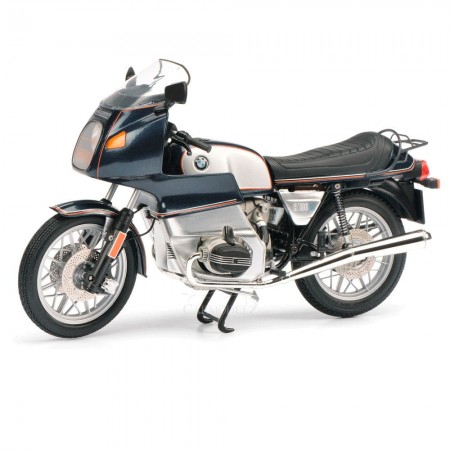 Moto Schuco Bmw R 100 Rs - Escala 1/10 - Azul Metlico