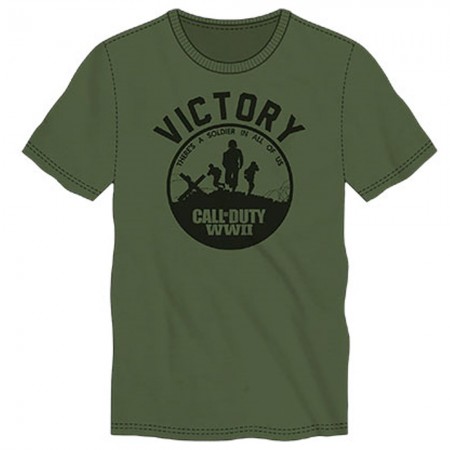 Camiseta Call Of Duty World War 2 Verde - Tamanho M