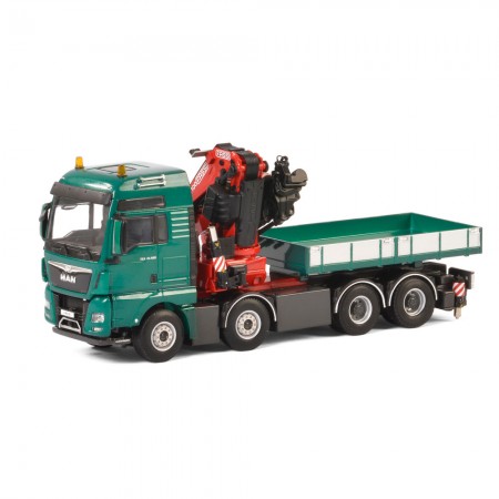 Caminhao Wsi Man Tgx Xxl Euro 6 8x4 Fassi 1100 B.box 04-2010 Escala 1/50