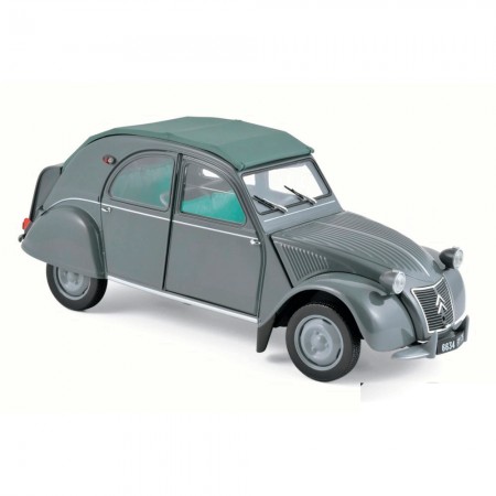 Carro Norev Citroen 2cv Azl Malle Bombee - 1957 - Escala 1/18 - Cinza