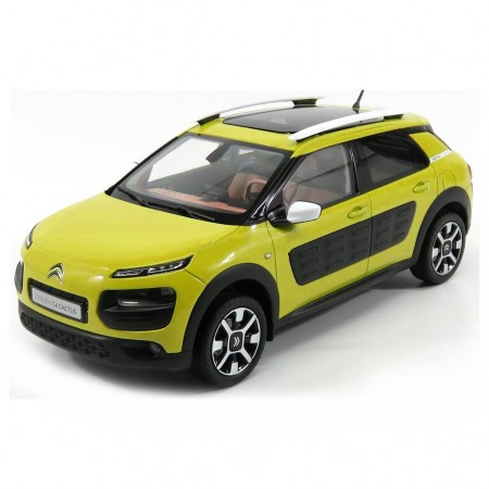 Carro Norev Citroen C4 Cactus - 2014 - Escala 1/18 - Amarelo Hellos e Preto