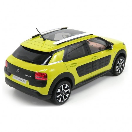 Carro Norev Citroen C4 Cactus - 2014 - Escala 1/18 - Amarelo Hellos e Preto