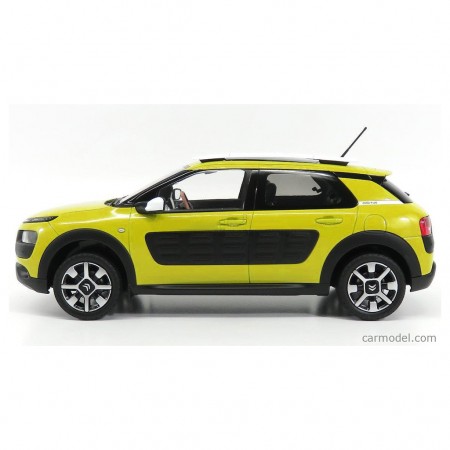 Carro Norev Citroen C4 Cactus - 2014 - Escala 1/18 - Amarelo Hellos e Preto