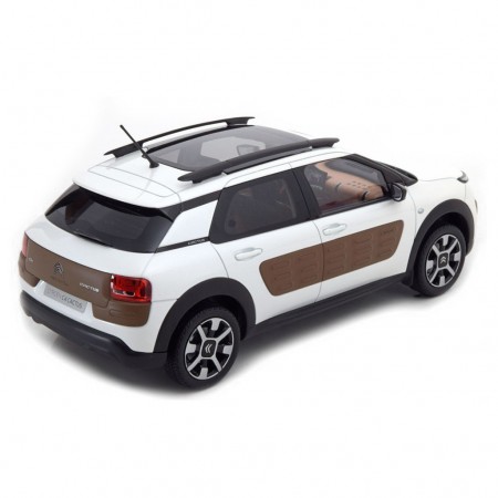 Carro Norev Citroen C4 Cactus - 2014 - Escala 1/18 - Branco Perola e Chocolate