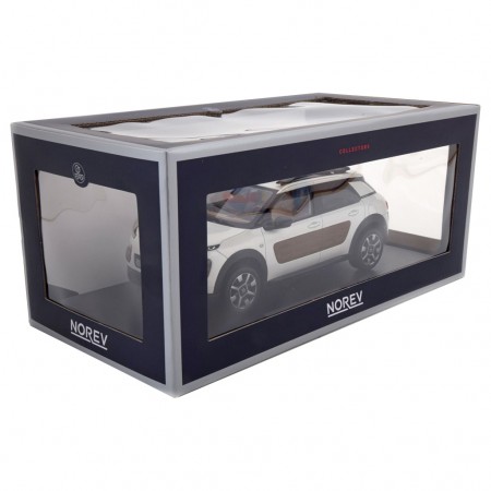 Carro Norev Citroen C4 Cactus - 2014 - Escala 1/18 - Branco Perola e Chocolate