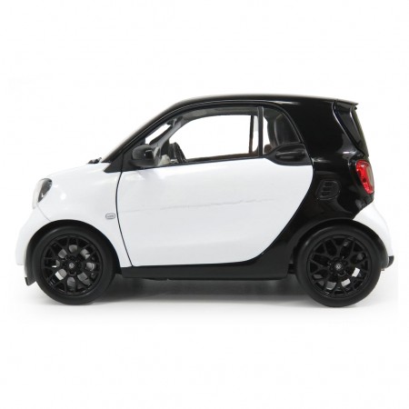 Carro Norev Smart Fortwo - 2015 - Escala 1/18 - Preto e Vinho