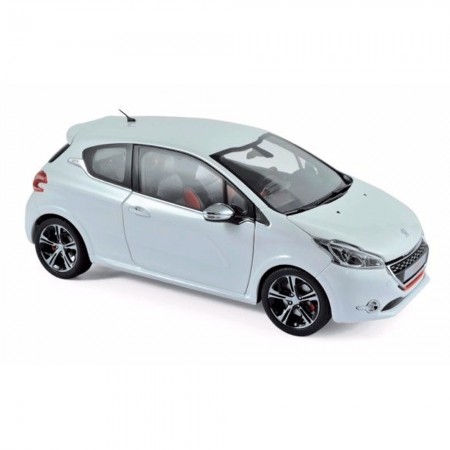 Carro Norev Peugeot 208 Gti - 2013 - Escala 1/18 - Branco Prola