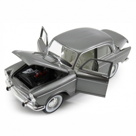 Carro Norev Simca Aronde Monthlery Speciale - 1962 - Escala 1/18 - Cinza Metal