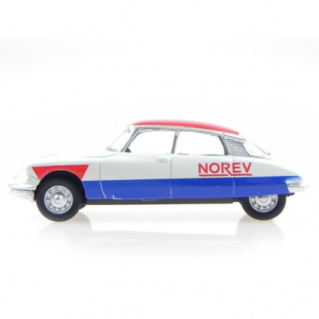 Carro Norev Citroen Ds19 Cycliste - 1958 - Escala 1/64 - Azul /branco
