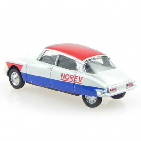 Carro Norev Citroen Ds19 Cycliste - 1958 - Escala 1/64 - Azul /branco