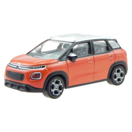 Carro Norev Citroen C3 Aircross 2017 - Escala 1/64 - Laranja/branco