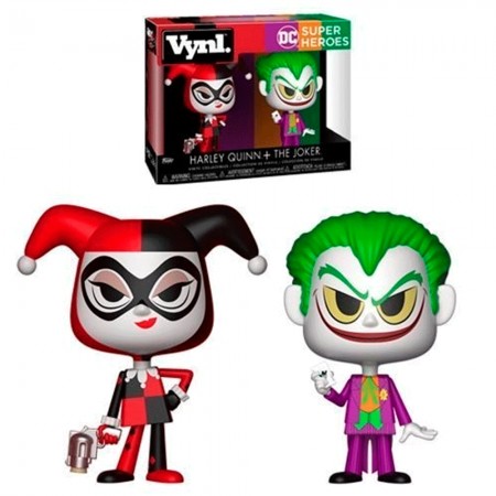 Boneco Vynl Dc Harley Quinn + The Joker 2 Pack