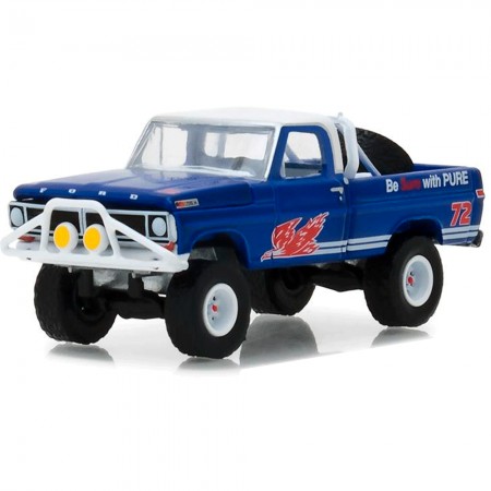 Carro Greenlight Ford F-100 Blue Collar - 1972 - Escala 1/64