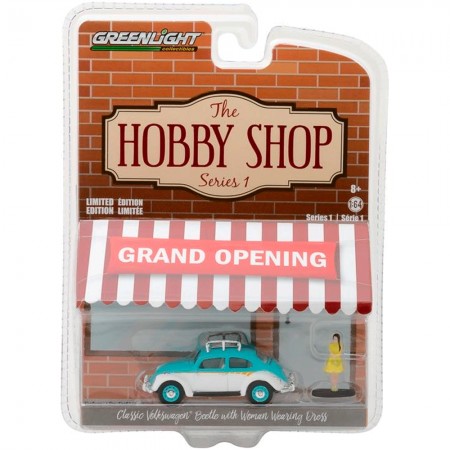 Carro Greenlight Volkswagen Classic Hobby Shop - Escala 1/64