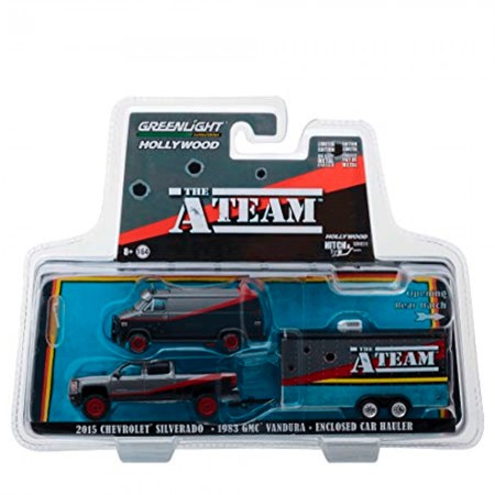 Carro Greenlight The A-team Kit 3 In 1 Silverado/vandura - Escala 1/64